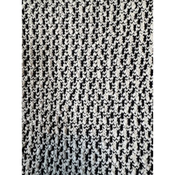 VTG 80s Karen Hart Womens Sz L Pullover Sweater Cotton Bleen V-Neck Chunky Retro - Picture 6 of 9